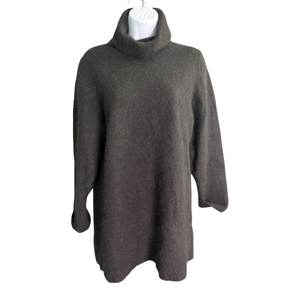 & Other Stories Stockholm Atelier Alpaca Blend Turtleneck Sweater Brown XS Soft